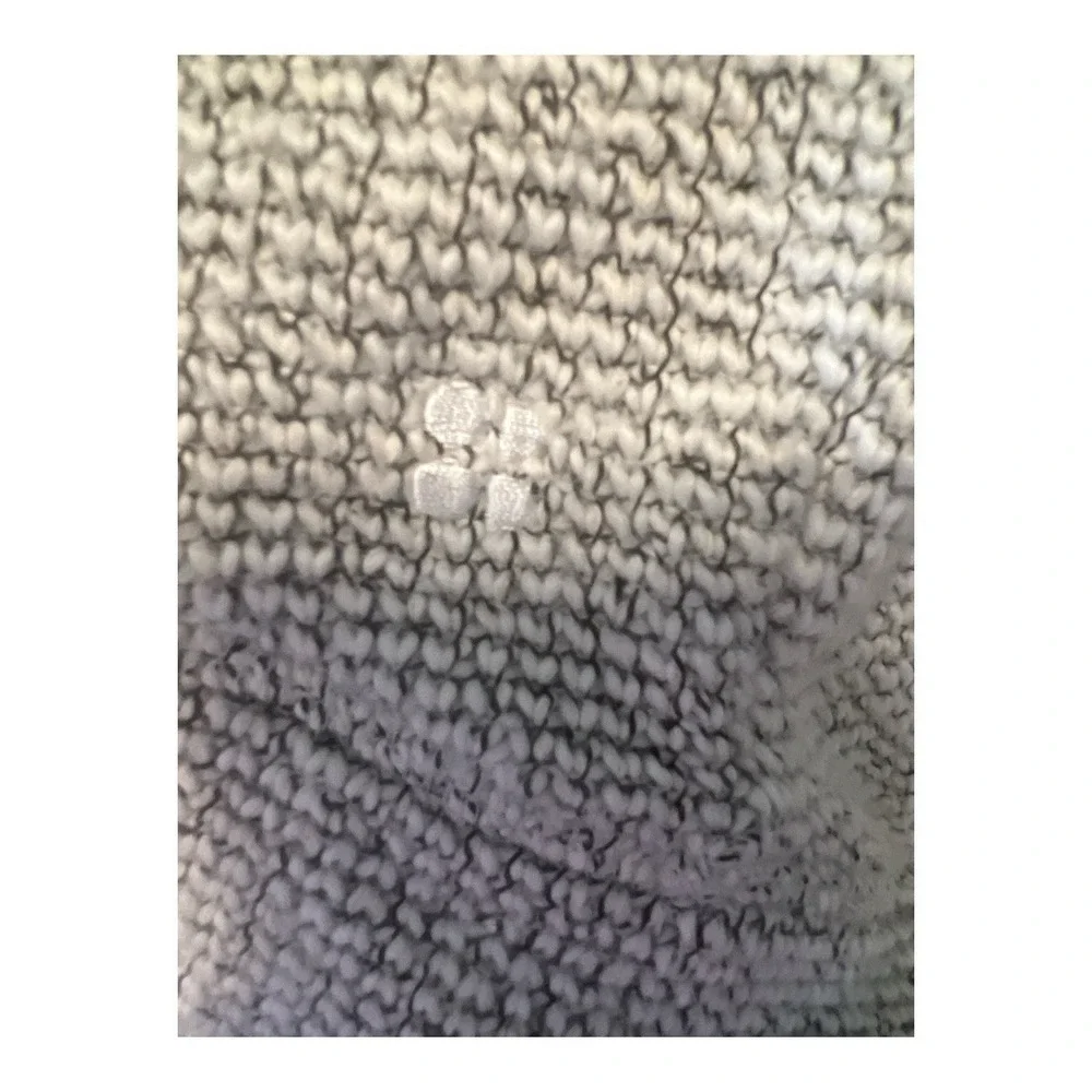 Sweaty Betty Gray Marled Waffle Knit‎ Half Zip Pullover Sweater Medium US 10
